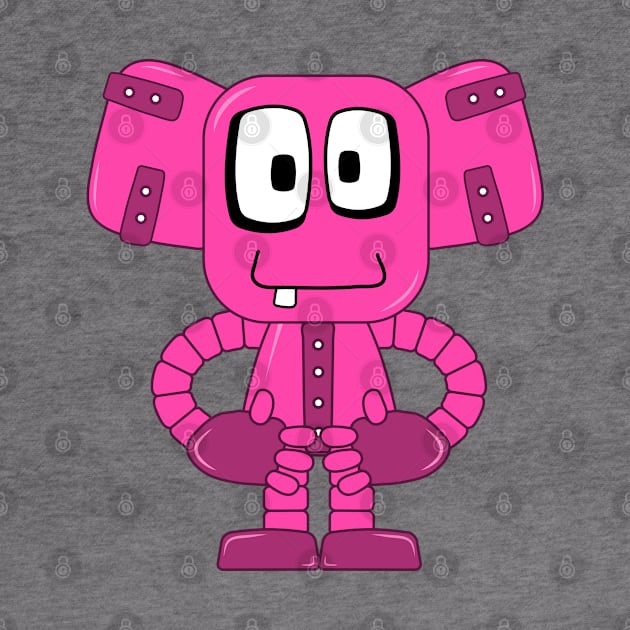 Pink 3D Robot girl by AndreKENO